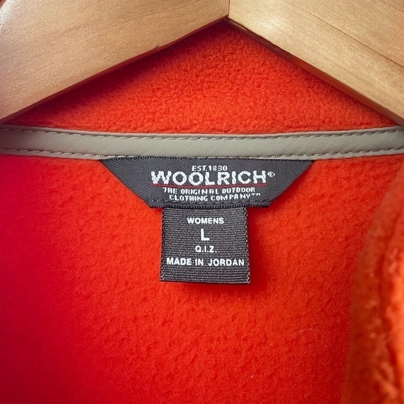 Woolrich Fleece Full Zip Jacket in‎ Orage Size Large - Picture 3 of 5